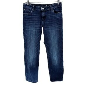 Kut From The Kloth Catherine Boyfriend Jeans Women's 10 Dark Wash Ankle Stretch